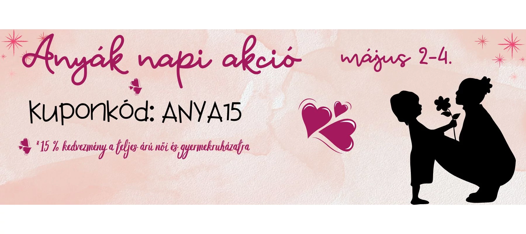 Anyák napi kuponkedvezmény