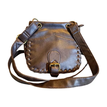 New Bags barna bőrhatású válltáska