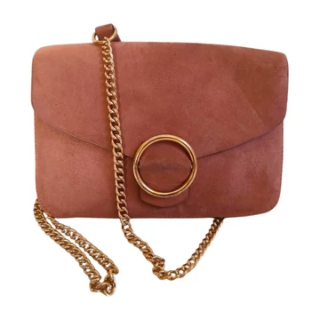 H&M világosbarna kisméretű velúr táska