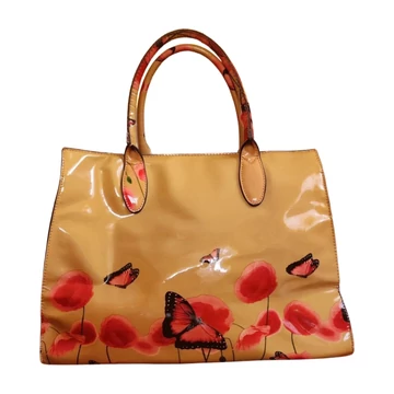 Marina Galanti bézs lakk női táska