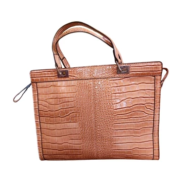 Bézs bőrhatású női táska