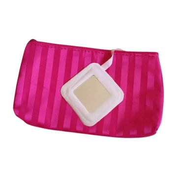 Rózsaszín neszesszer tükörrel