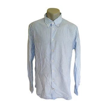 Tommy Hilfiger világoskék csíkos férfi ing (méret: L)