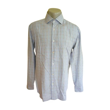 Hugo Boss világoskék kockás férfi ing (méret: L)