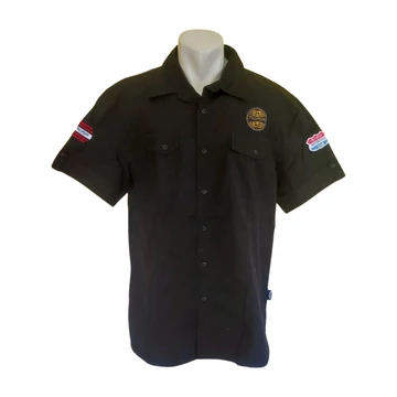 Triumph Motorcycles fekete rövid ujjú férfi ing (méret: XL)