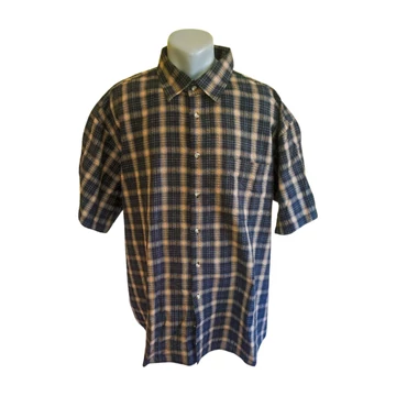 NKD fekete és bézs kockás férfi rövid ujjú ing (méret: XXXL)
