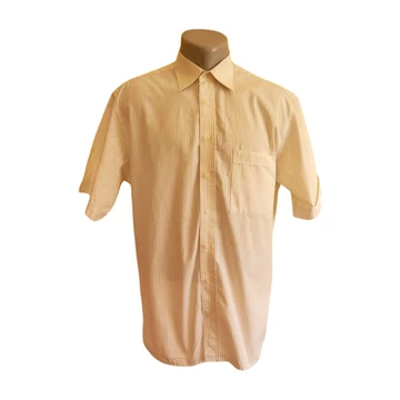 Salzburg halvány sárga csíkos rövid ujjú férfi ing