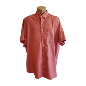 Piros apró mintás rövid ujjú férfi ing (méret: XXXL)