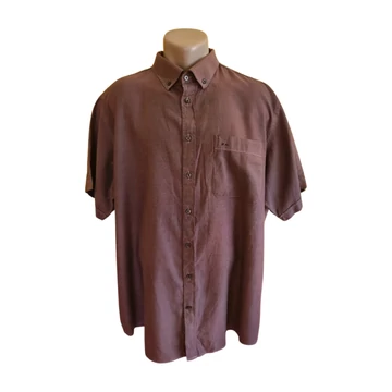 Szürke rövid ujjú férfi ing (méret: XXXL)