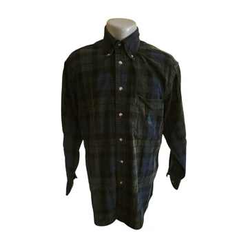 Nautica sötétszürke kockás kordbársony férfi ing (méret: M)