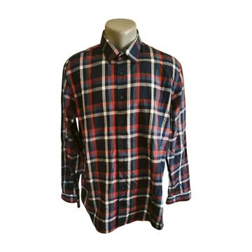 C&A sötétkék kockás férfi ing (méret: L)