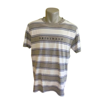 Jack &amp;amp; Jones szürke csíkos férfi póló 