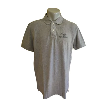 Hakro szürke galléros férfi póló (méret: L)