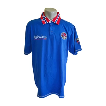 Nebulus kék galléros férfi póló (méret: XXL)