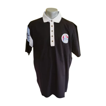 Nebulus fekete galléros férfi póló