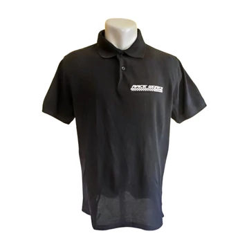 Tee Jays fekete galléros férfi póló