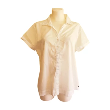 Zero fehér rövid ujjú női blúz 