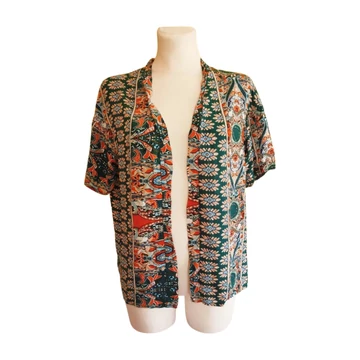 Shein zöld mintás női felső