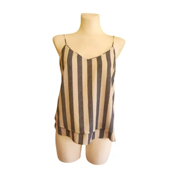 Only kék csíkos ujjatlan női felső (méret: M)