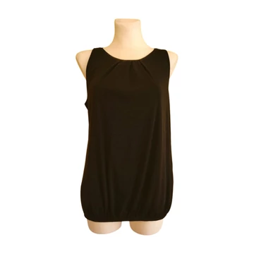 S.Oliver fekete ujjatlan női felső (méret: 42)