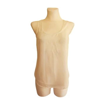 Pimkie tört fehér ujjatlan női felső (méret: S)