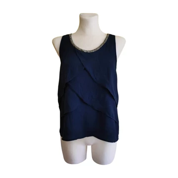 Vero Moda sötétkék elegáns ujjatlan női felső (méret: S)