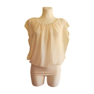 Tört fehér női blúz (méret: S)