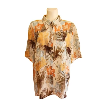 Chicc narancs mintás női blúz