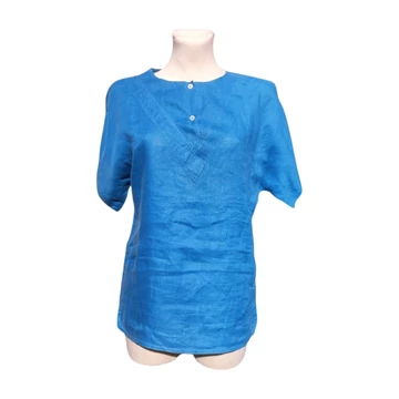 Lorenzini kék lenvászon női blúz