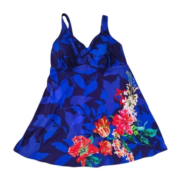 Ulla Popken kék női tankini fürdőruha (méret:46/L)