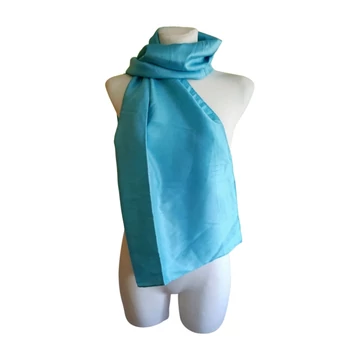 H&amp;amp;M türkiz színű női selyem sál 
