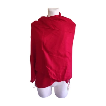 Piros színű női sál