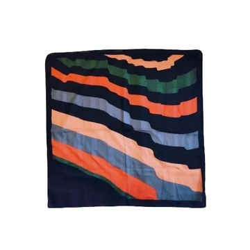 Creation Weisinger sötétkék hullám mintás női kendő