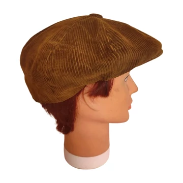 C&A barna kordbársony férfi svájcisapka (méret: 59)