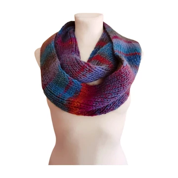 Lila színátmenetes kötött női csősál