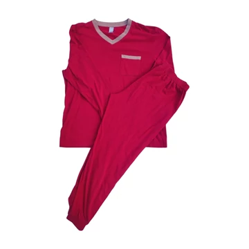 Aproductz bordó férfi pizsama (méret: 52/54/L)