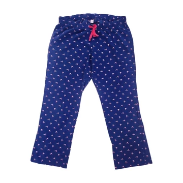 Old Navy sötétkék mintás női pizsama nadrág (méret: L)