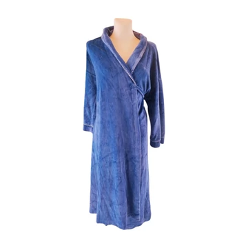 Sötétkék plüss otthonka (méret: L)