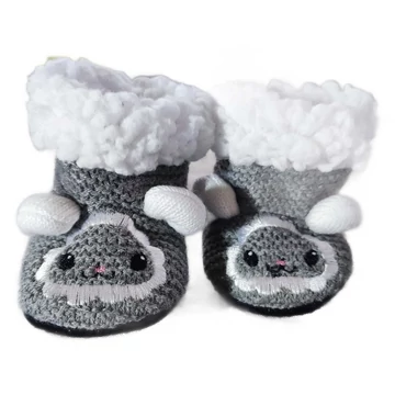 Bárányos puha talpú babacipő (méret: 15)
