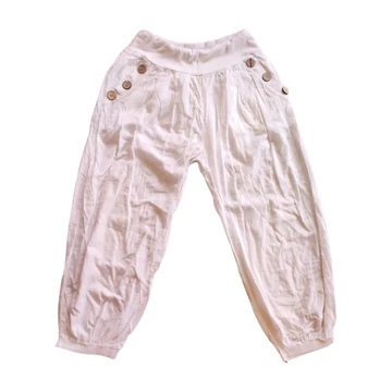 Fehér vékony női háremnadrág (méret: M/L)