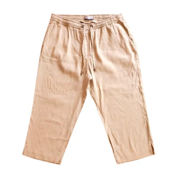 Brax bézs színű női 3/4-es vászon nadrág
