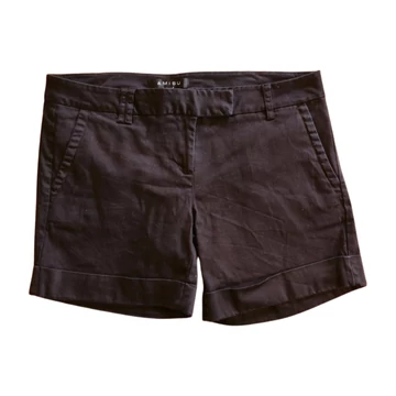 Amisu fekete női rövidnadrág 