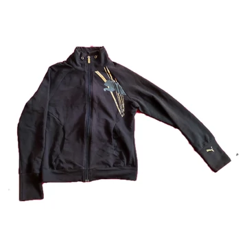 Puma fekete cipzáras női sport pulóver