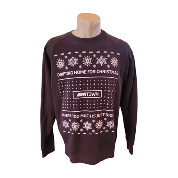 Stanley/Stella fekete mintás férfi pulóver