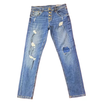 Cross Jeans szaggatott kék női farmer (méret: 27/XS)