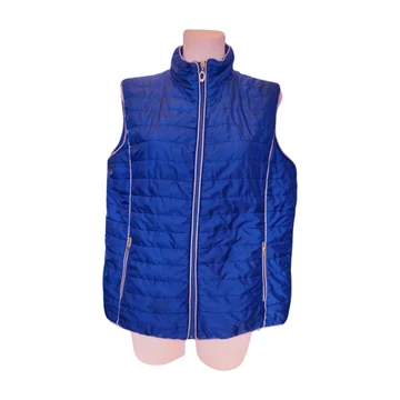 Sötétkék steppelt női mellény (méret: M)