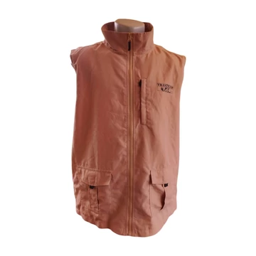 Atlas világos barna férfi vékony mellény