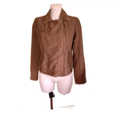 Pimkie rövid fazonú barna átmeneti női kabát (méret: M)