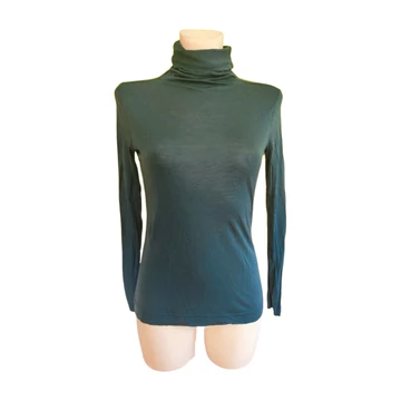 Esprit sötétzöld magas nyakú női felső