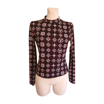 Shein sötétkék mintás női felső